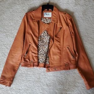 Women's faux leather jacket